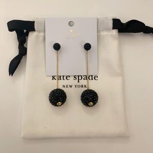 Kate Spade Black Drop Earrings